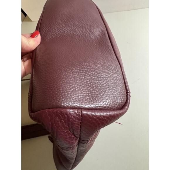 The Sak De Young Tote Bag in Burgundy/Red Pebbled Leather Excellent - Picture 7 of 14